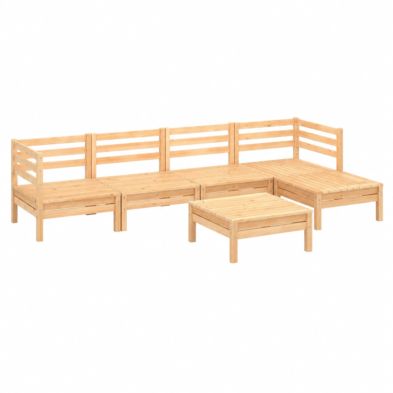 Salon de jardin, 6 pièces, pour la terrasse ou le jardin