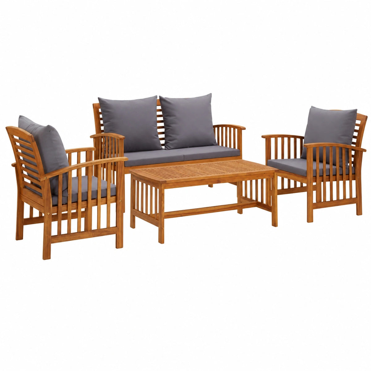 Salon de jardin, 4 pièces, pour la terrasse ou le jardin