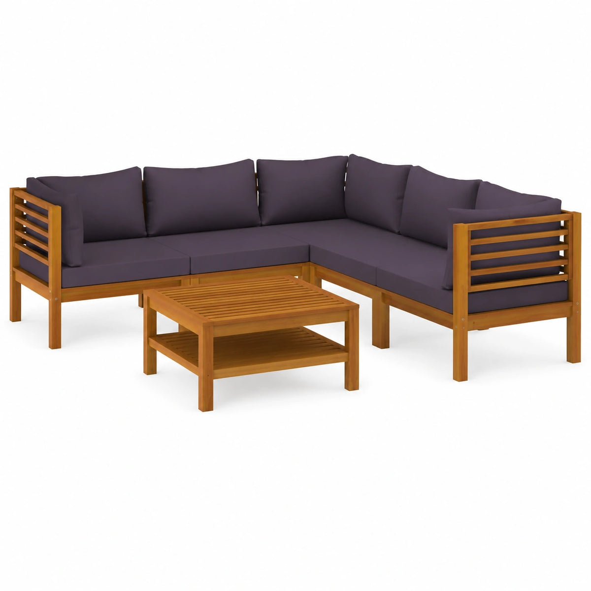 Salon de jardin, 6 pièces, pour la terrasse ou le jardin