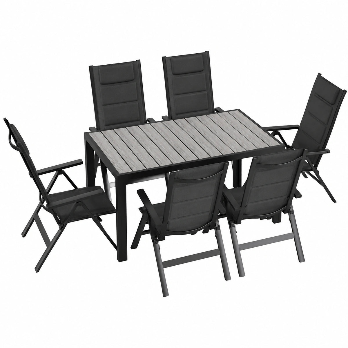 Salon de jardin, en aluminium, pour la terrasse ou le jardin