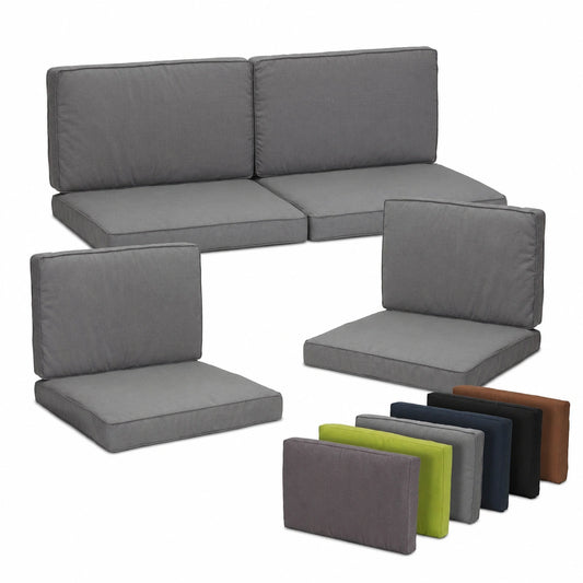 Coussin, rembourré, coloris gris, pour les espaces de détente